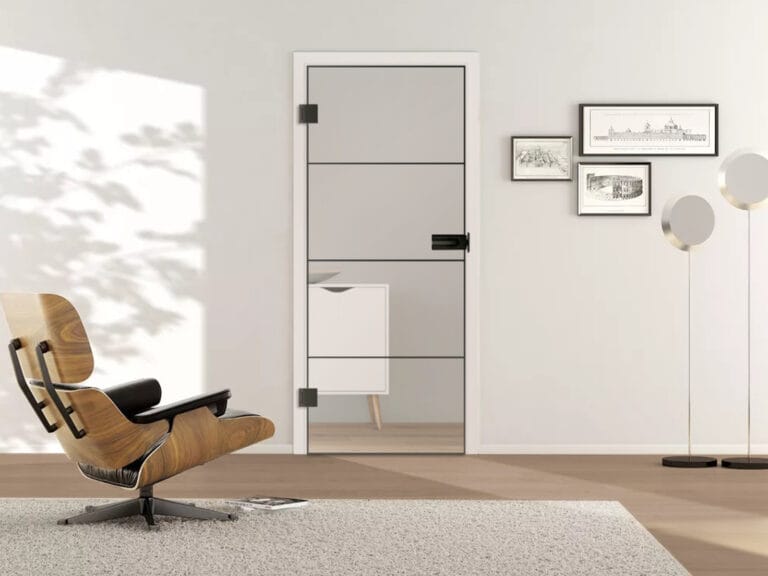 Ganzglastür mit Zarge / GLAS-Loftdesign / 3D Industrie 2S / Float