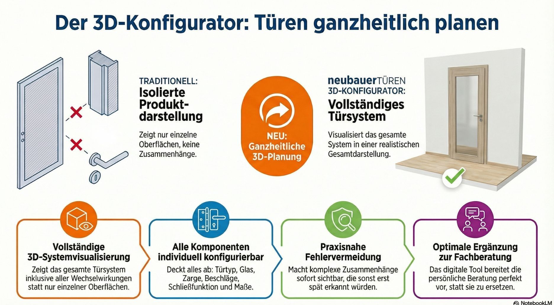 Grafik 3D Konfigurator: Türen ganzheitlich planen