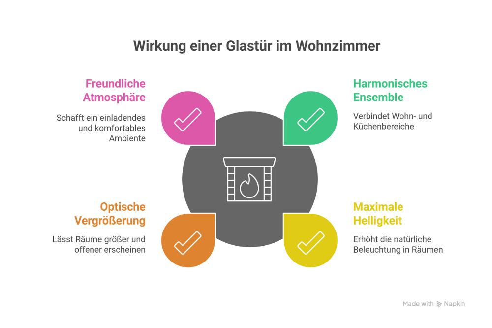 Wirkung von Glastüren