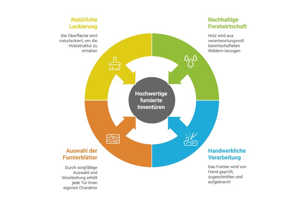 Hochwertige furnierte Innentüren