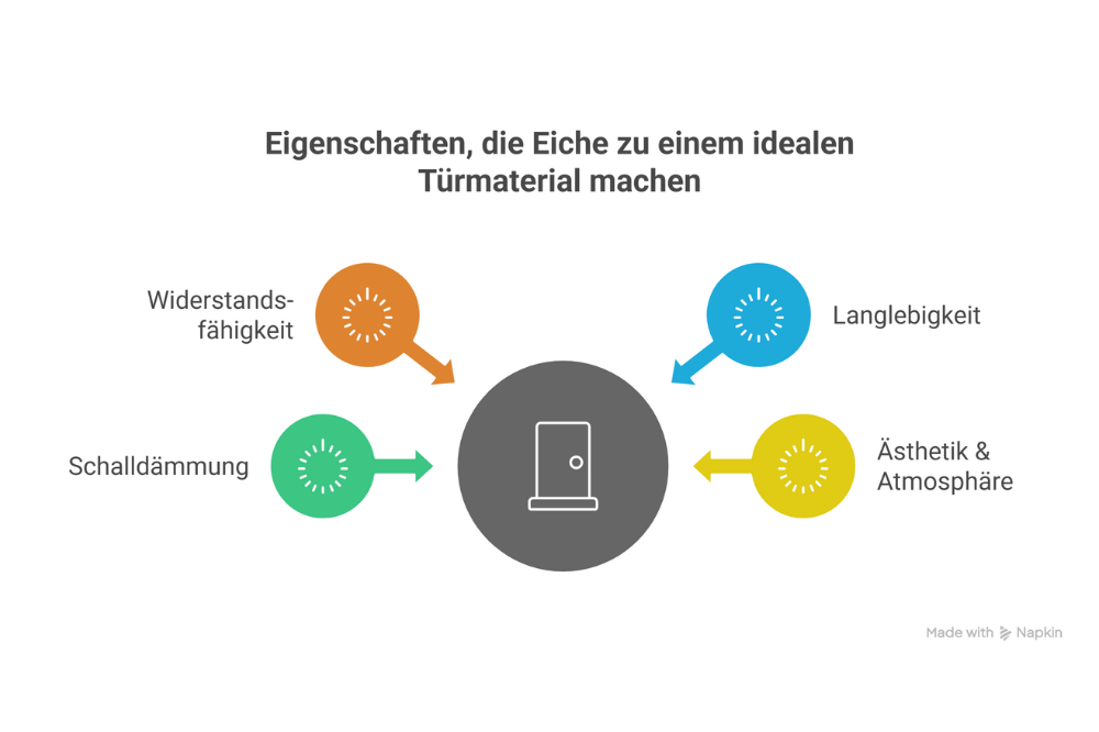 Eigenschaften von Eiche als Türmaterial 