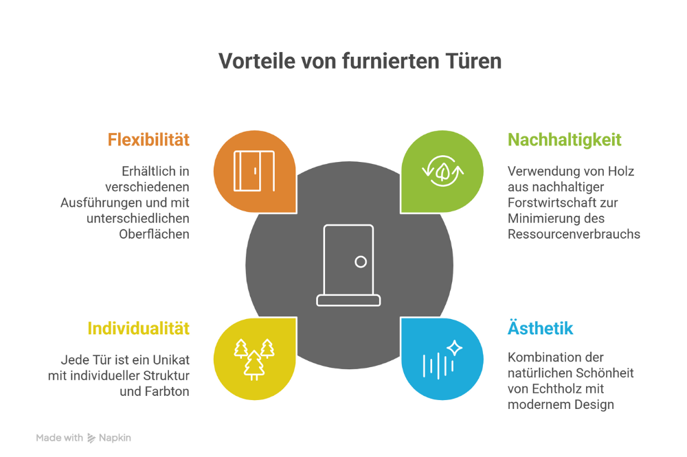 Vorteile von furnierten Türen